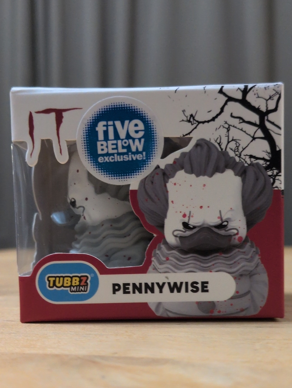 Black and White Pennywise From It Mini Tubbz Duck
